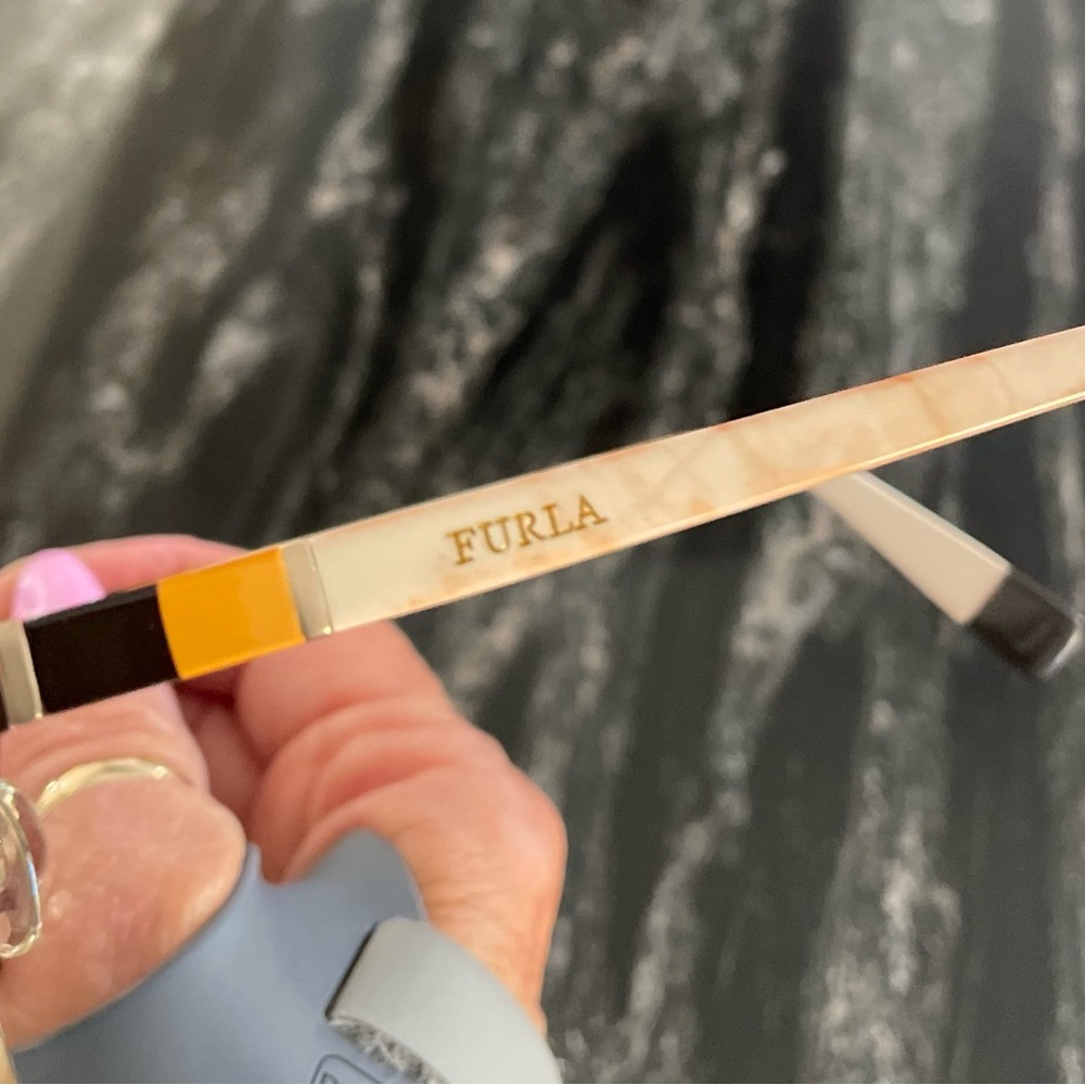 Furla Classic Cat Eye Bifocal Eyeglasses Cream Brown OM12 VFU107K - Picture 2 of 4